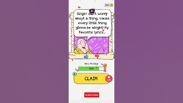 Braindom Level 74 Let him not worry about a thing. 