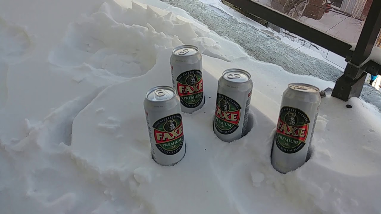 How we keep beer cold in Canada YouTube