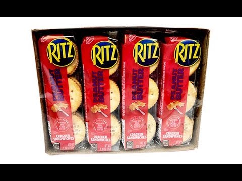 RITZ Peanut Butter Crackers Unwrapping