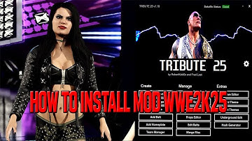 WWE2K25 How To Mods Add ANY Character, GFX & Custom Sound (EASY Tribute Tool!)
