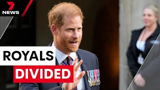 Tension rises as royals attend separate events | 7 News Australia
