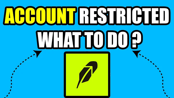 Robinhood Account Restricted - What To Do To Fix Robinhood Account Restricted
