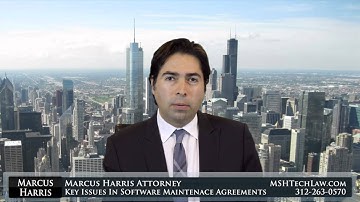 Key Issues In Software Maintenance Agreements (312) 263-0570