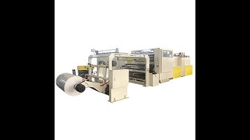 SM Model Twin Rotary Knife Paper Sheeter | Roll to Sheet Cutting Machine for Self Adhesive Paper