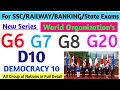 Group of nations g6 g7 g8 g20 and d10 democracy 10  all group of nations in details 