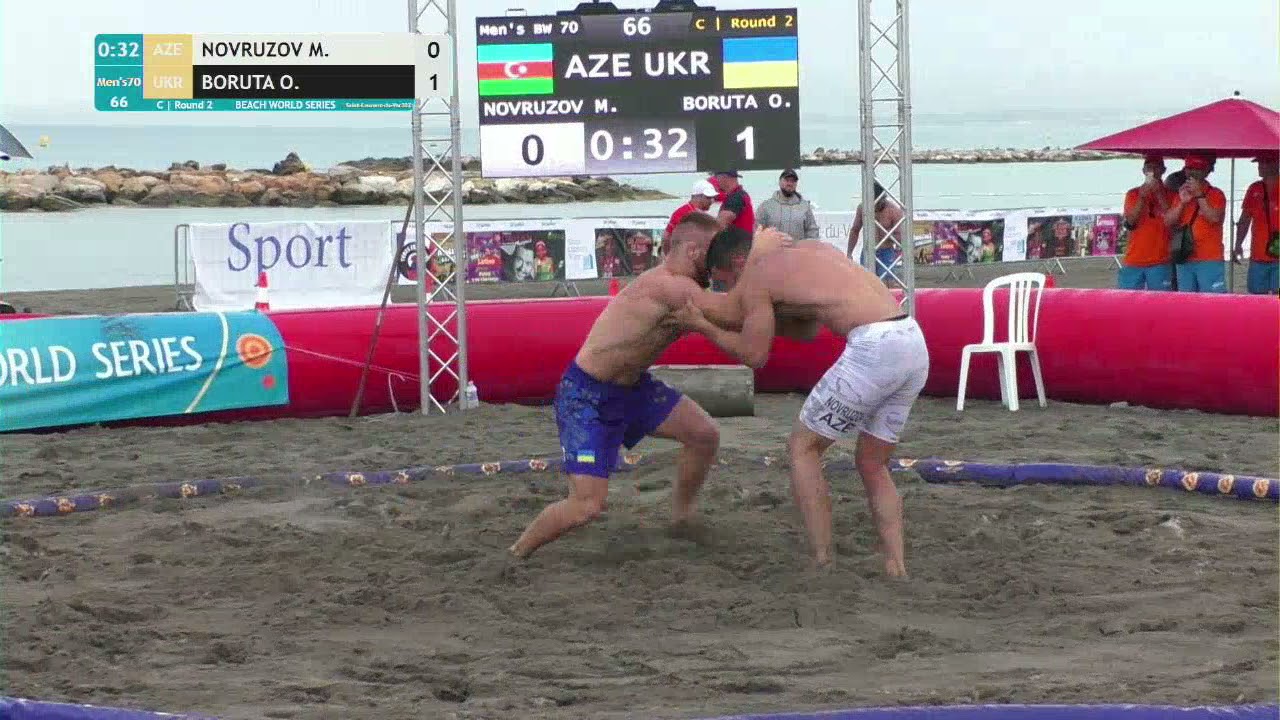 Round 2 Men's BW - 70 kg: M. NOVRUZOV (AZE) v. O. BORUTA (UKR)