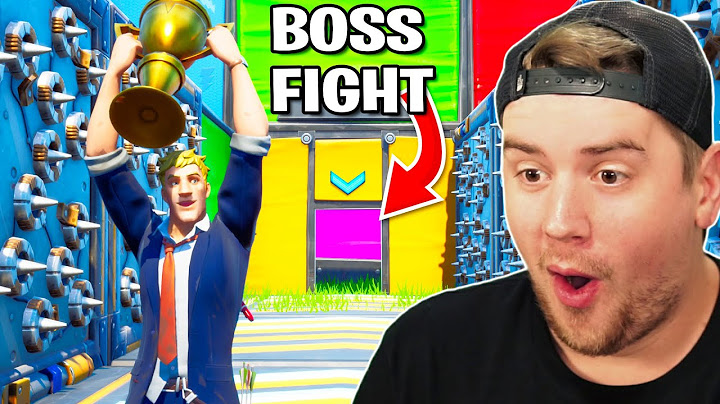 This SUPER EASY Deathrun has a Boss Fight..?? (Fortnite Creative Mode)