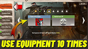 How to Use Equipment 10 times in MP Ranked Matches Cod Mobile | Trained Professional Event in Codm