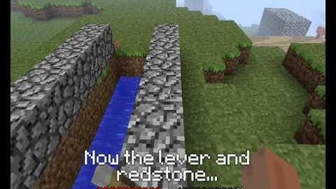 Minecraft Beta 1.6: Trapdoors + How to Make a Drawbridge
