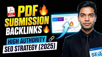 How to Create PDF Submission Backlinks for SEO 🔥 | High Authority PDF Backlinks (2025)