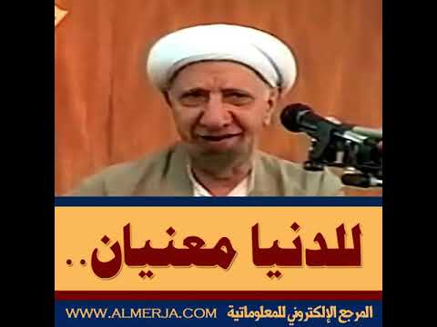 ما معنى الدنيا الدكتور أحمد الوائلي رحمه الله