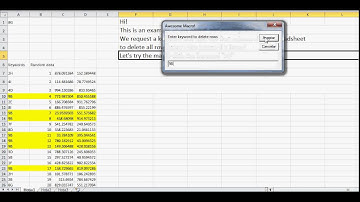 Excel Macro to delete rows