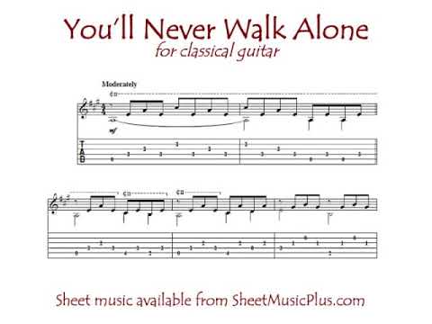 You Ll Never Walk Alone Classical Guitar Youtube