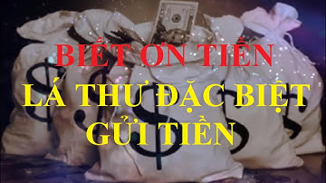 BIẾT ƠN TIỀN - Lá thư đặc biệt gửi bạn tiền