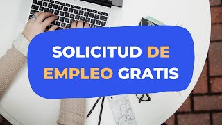 ⭐️ Solicitud de Empleo en Línea y Gratis  | Como Rellenar y Descargar una Solicitud de Empleo