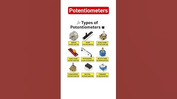 Potentiometer types #electronics #resistor