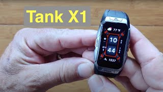 KOSPET TANK X1 1.47” AMOLED Always-On 10ATM Rugged Military Grade Bracelet: Unboxing and 1st Look