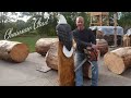 Chainsaw Carving A Standing Eagle - Time Lapse Chainsaw Carving!