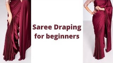 How to Nivi Drape | lakshmi saree draping | saree drape style | saree pleating | Tia Bhuva