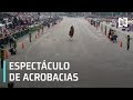 Desfile de la Revolución Mexicana, acrobacias en caballos - Las Noticias