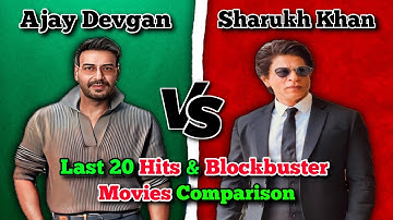 Shahrukh khan Vs Ajay Devgan Hits and Blockbuster movie Comprison video 🤔🤔🤯 | Hits and Flops Movie