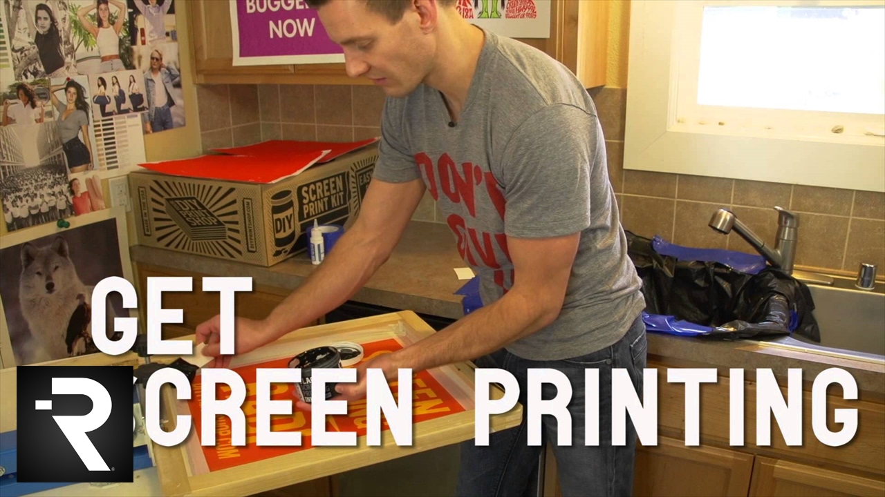 DIY Print Shop Screen Printing Kit and DIY Screen Print DVD YouTube