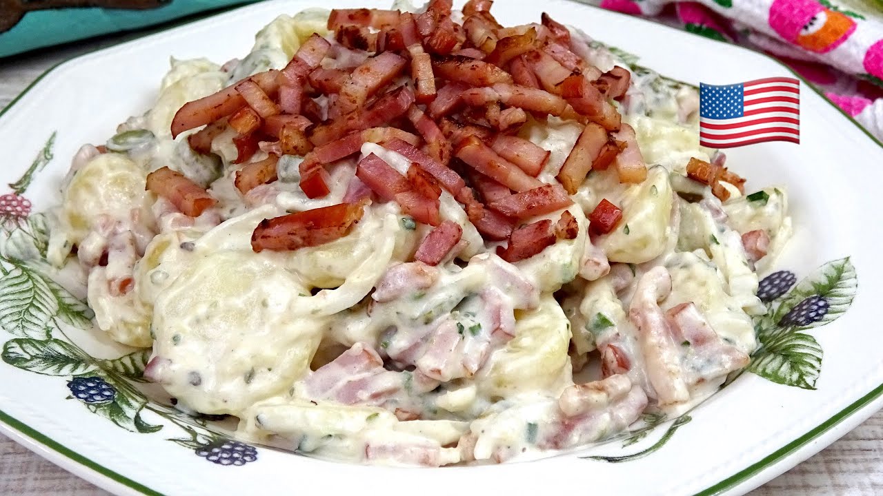 ENSALADA DE PATATAS CON SALSA RANCHERA🇺🇸 Fácil y Rica, POTATO SALAD WITH RANCHERA SAUCE