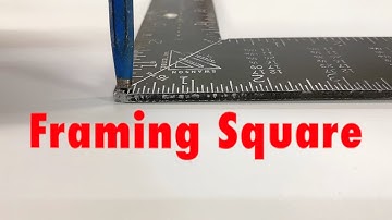 How to Square a Framing Square