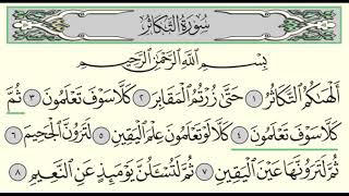 سورة التكاثر - ادريس ابكر - Surah At-Takathur - Idris Abkar - (102)