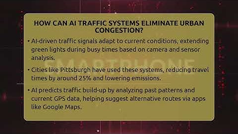 How Can AI Traffic Systems Eliminate Urban Congestion? - Talking Tech Trends