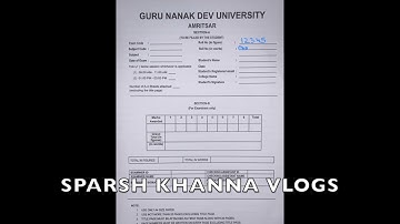 GNDU ONLINE 2021 || PROCESS OF WRITING THE TITLE PAGE OF ANSWER SHEET || PROF. MANISH KHANNA