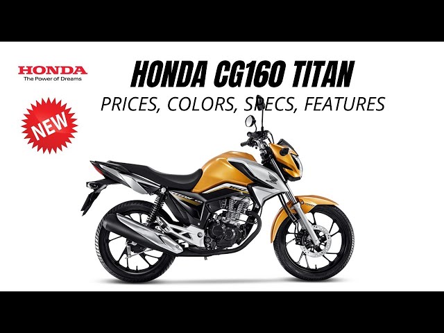 CG 160 TITAN - Motocar Honda