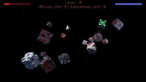 First gameplay of my Asteroids clone
