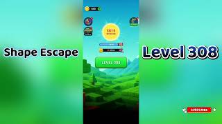 🔥 Shape Escape Level 308 Walkthrough | Can You Solve It? 🧠💥