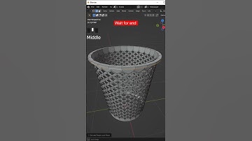3d Autocad Blender Modeling Complex shape | Dust Bin Blender Tutorial