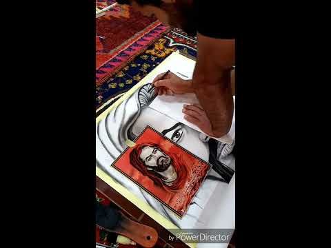 رسم صورة الامام الحسين عليه السلام