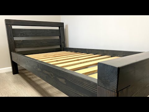 DIY Farmhouse Bed Frame For $100