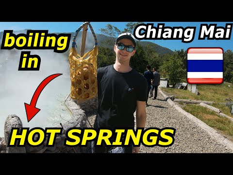 San Kamphaeng HOT SPRINGS | DUBAI Chicken Rice | Chiang Mai Thailand Travel VLOG