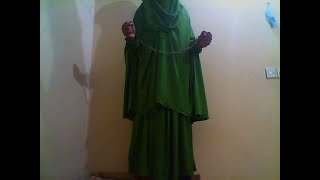 Anika - Crossdresser Muslima Beautiful Green Khimar Shackle Bondage 