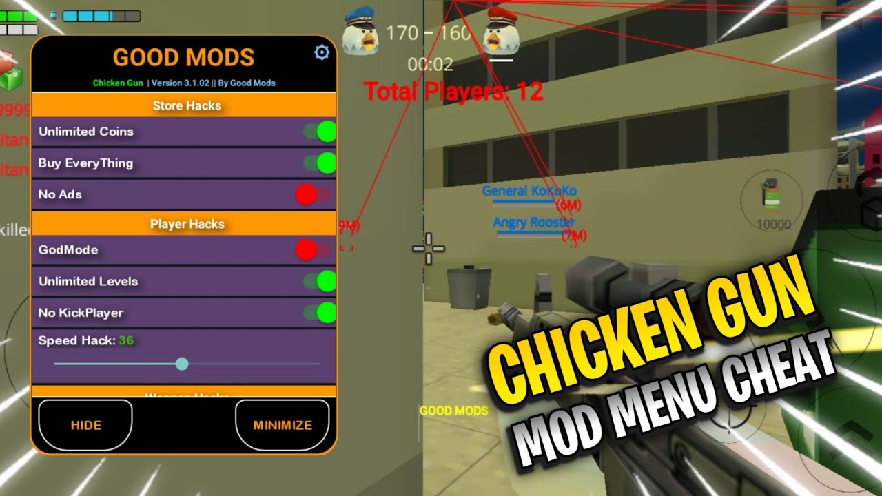 Chicken Gun Mod Menu v3.1.02 - The NEW and IMPROVED BotSpawn! 