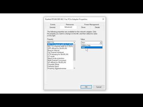 How To Enable 2.4Ghz N & 5.2Ghz AC Band WiFi Card On Notebook Laptop Desktop PC!