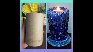 Candle Holder DIY || Decorative Candle Ideas || Candle Craft 🕯 ✨️