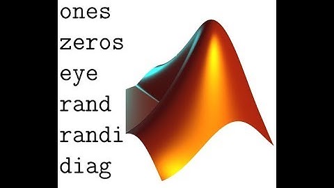 14 ones zeros eye rand randi diag