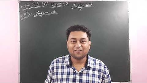 Chapter 27 Judgement || Sections 353 to 365 of CrPC #crpc #criminalprocedurecode