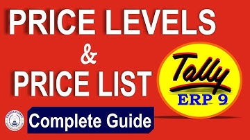 Multiple Price Level and Price List in Tally ERP 9 under GST| Learn Tally Accounting