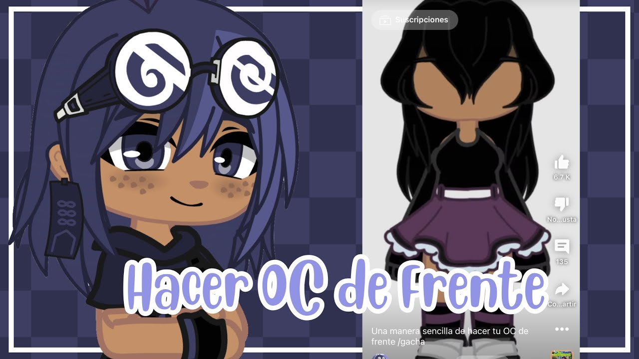 OC de frente Tutorial (una manera diferente de hacer) GachaClub/Bibi