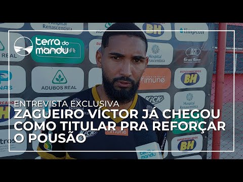 Pousão: Zagueiro Víctor pereira reforço indicado pelo novo técnico já chegou como titular