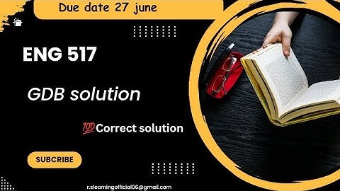 Eng 517 gdb solution 2024 #Eng517gdbsolutionbyrslearningzone |eng517 gdb solution