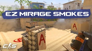 CS2 Mirage - EVERY T-Side Smoke in UNDER 2 MINUTES!