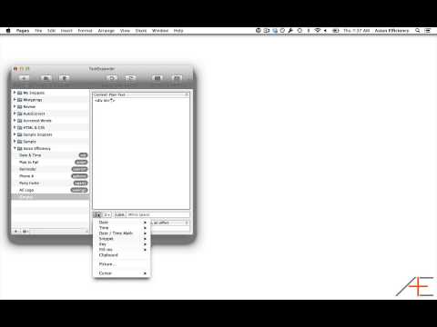 TextExpander Snippets with Cursor Options